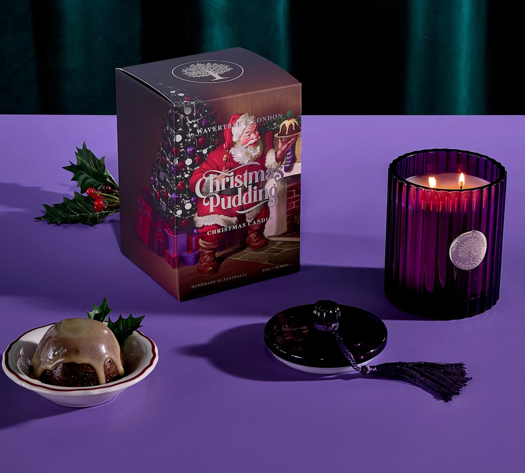 Wavertree Christmas  Plum Pudding Candle