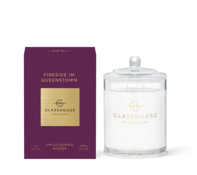 Glasshouse Fragrances Fireside in Queenstown Candle