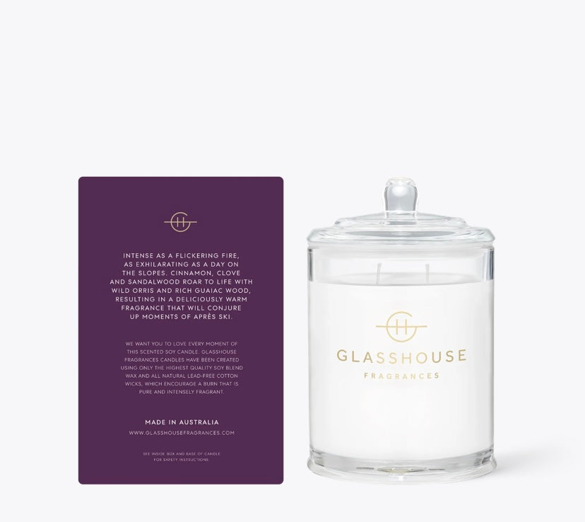 Glasshouse Fragrances Fireside in Queenstown Candle