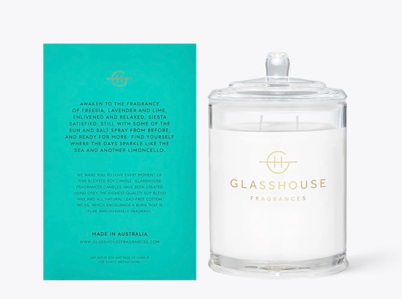 Glasshouse Fragrances Lost in Amalfi Candle