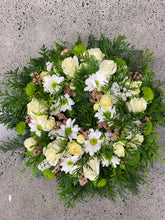 Load image into Gallery viewer, Wreath -White &amp; Greens
